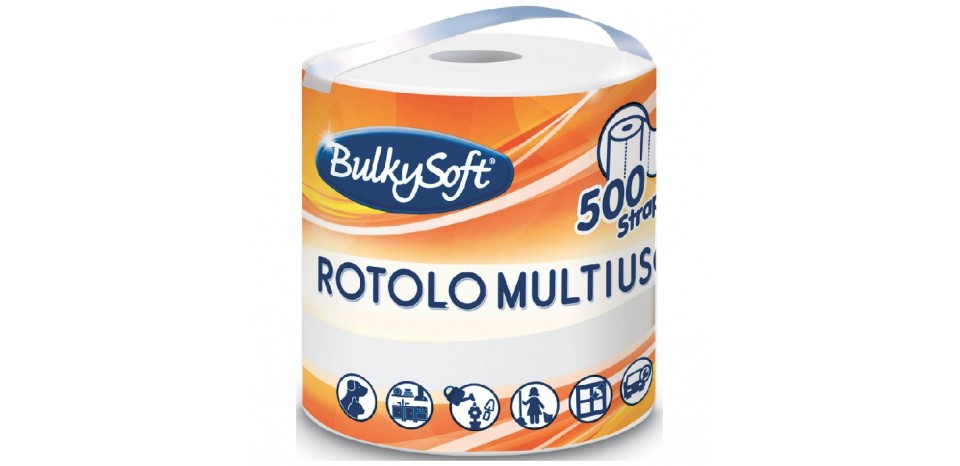 rotolone multiuso bulkysoft 500 strappi 2 veli (carta) –